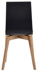 Stoel \'Gracy\' - Zwart/Eik