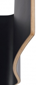 Stoel \'Gracy\' - Zwart/Eik