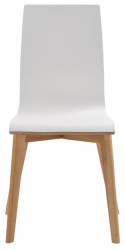 Stoel \'Gracy\' - Wit/Eik