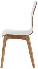 Stoel \'Gracy\' - Wit/Eik