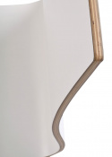 Stoel \'Gracy\' - Wit/ Zwart