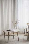 Salontafel \'Filippa\' Rond 90cm - Witgeolied eiken
