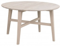 Salontafel \'Filippa\' Rond 90cm - Witgeolied eiken
