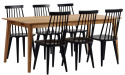 Eettafel \'Filippa\' 180x90cm - Eiken