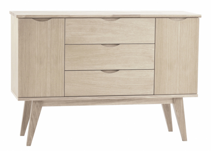 Dressoir \'Filippa\' 122x85cm - Eiken/Witgeolied in de groep Meubels / Planken & opslag / Sideboards bij Reforma (113738)