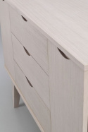 Dressoir \'Filippa\' 122x85cm - Eiken/Witgeolied