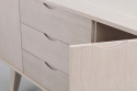 Dressoir \'Filippa\' 122x85cm - Eiken/Witgeolied