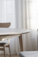 Eettafel \'Filippa\' Rond 120cm - Witgeolied