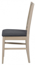 Stoel \'Filippa\' - Witgeolied/Grijs