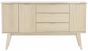 Dressoir \'Filippa\' 150x85cm - Eiken/Witgeolied