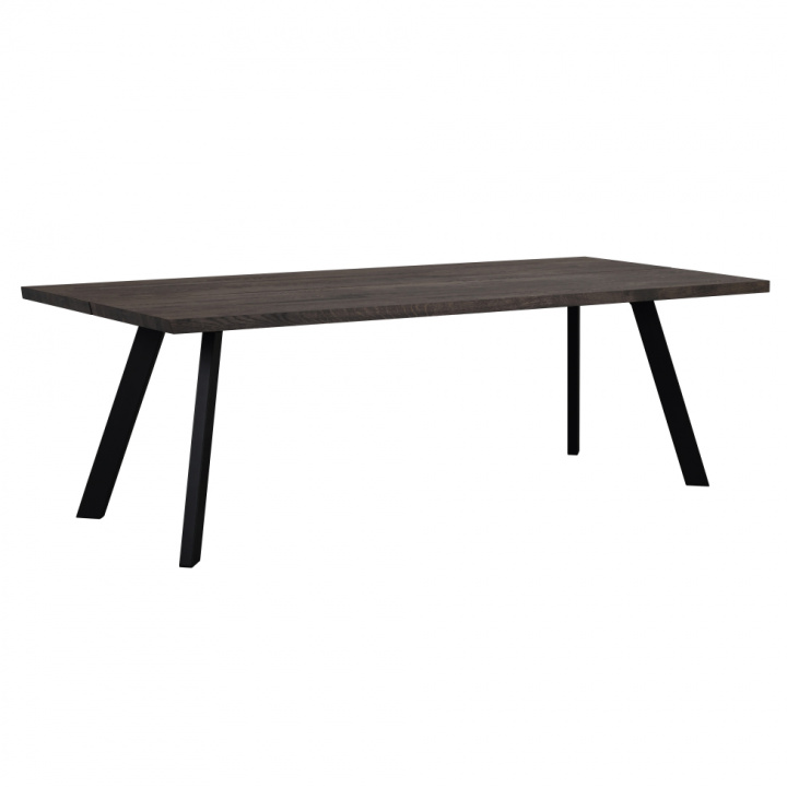 Eettafel \'Fred\' - Bruin/Zwart 240x100cm in de groep Meubels / Tafels / Eettafel bij Reforma (117430)