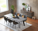 Eettafel \'Fred\' - Bruin/Zwart 240x100cm
