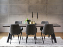 Eettafel \'Fred\' - Bruin/Zwart 240x100cm