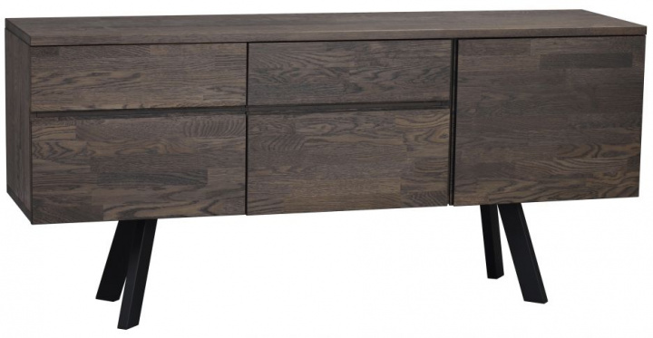 Dressoir \'Fred\' - Bruin/Zwart in de groep Meubels / Planken & opslag / Sideboards bij Reforma (117431)