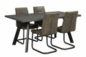 Eettafel \'Fred\' 170x95cm - Bruin/Zwart
