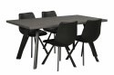 Eettafel \'Fred\' 170x95cm - Bruin/Zwart
