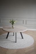 Eettafel \'Fred\' Rond 160cm - Witgepigmenteerd