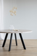 Eettafel \'Fred\' Rond 160cm - Witgepigmenteerd