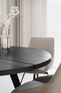 Eettafel \'Fred\' Rond 160cm - Zwart