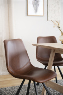 Stoel \'Auburn\' - Bruin/Zwart