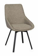 Stoel \'Alison\' - Donkerbeige/zwarte