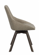 Stoel \'Alison\' - Donkerbeige/Eik