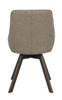 Stoel \'Alison\' - Donkerbeige/Eik