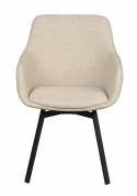Armstoel \'Alison\' - Lichtbeige/zwart