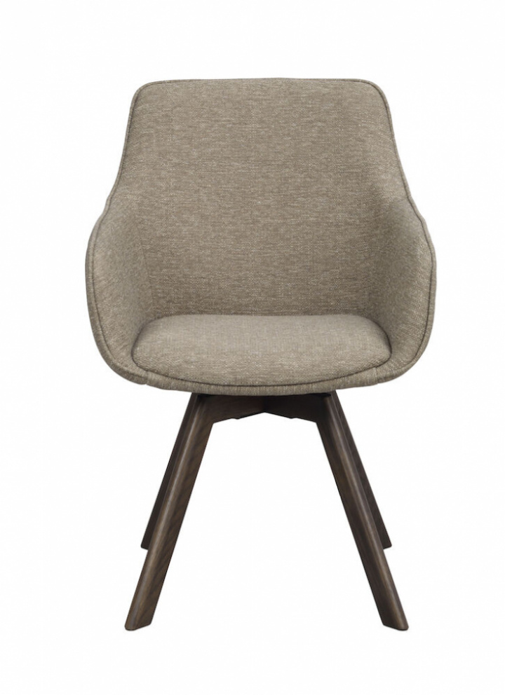 Armstoel \'Alison\' - Donkerbeige in de groep Meubels / Zitmeubels / Stoelen bij Reforma (117886)