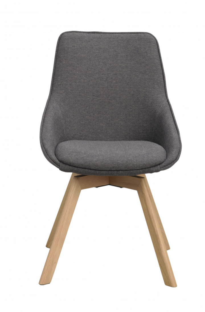 Stoel \'Alison\' - Grijs/eik in de groep Meubels / Zitmeubels / Stoelen bij Reforma (118060)