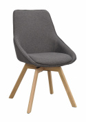 Stoel \'Alison\' - Grijs/eik
