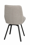 Stoel \'Alison\' - Beige/zwart