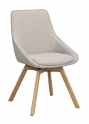 Stoel \'Alison\' - Beige/eik