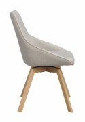 Stoel \'Alison\' - Beige/eik