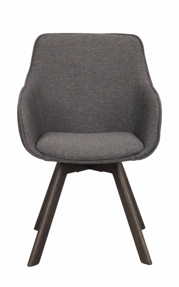 Armstoel \'Alison\' - Grijs/bruin in de groep Meubels / Zitmeubels / Stoelen bij Reforma (118082)