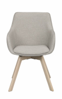 Armstoel \'Alison\' - Beige/witgepigmenteerd