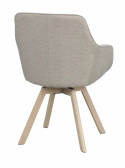Armstoel \'Alison\' - Beige/witgepigmenteerd