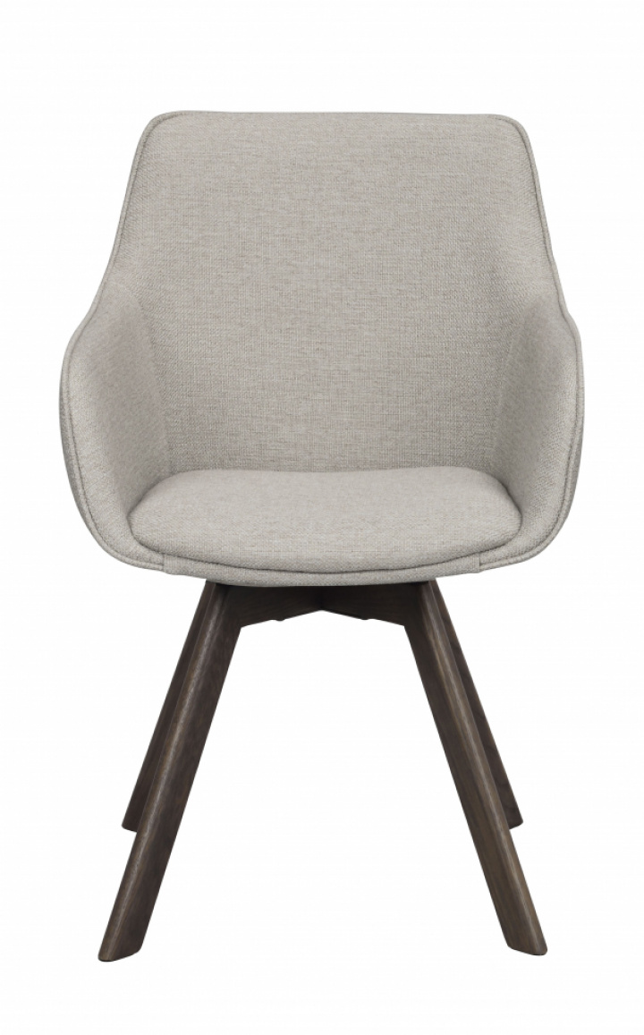 Armstoel \'Alison\' - Beige/bruin in de groep Meubels / Zitmeubels / Stoelen bij Reforma (118086)