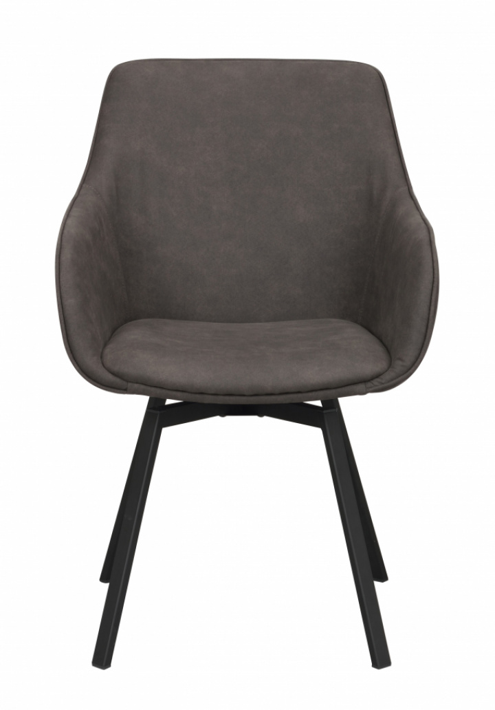 Armstoel \'Alison\' - Mörrå/zwart in de groep Meubels / Zitmeubels / Stoelen bij Reforma (118089)
