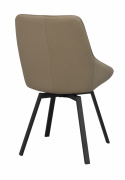 Stoel \'Alison\' Leer - Beige/zwart
