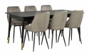 Eettafel \'Fenwood\' - Zwart 180x90cm