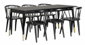 Eettafel \'Fenwood\' - Zwart 180x90cm