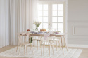 Eettafel \'Yumi\' 190x90cm - Witgeolied eiken