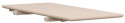 Uitschuifblad \'Yumi\' 45x90cm - Witgeolied eiken