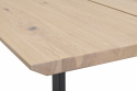 Eettafel \'Melville\' 210x95cm - Witgeolied Eiken/Zwart