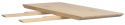 Uitschuifblad \'Melville\' 50x95cm - Witgeolied Eiken