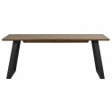 Eettafel \'Melville\' 210x95cm - Bruin/Zwart