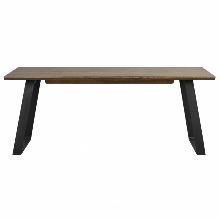 Eettafel \'Melville\' 210x95cm - Bruin/Zwart in de groep Meubels / Tafels / Eettafel bij Reforma (119374)