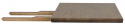 Uitschuifblad \'Melville\' 50x95cm - Bruin