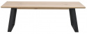 Salontafel \'Melville\' 140x65cm - Witgeolied Eiken/Zwart